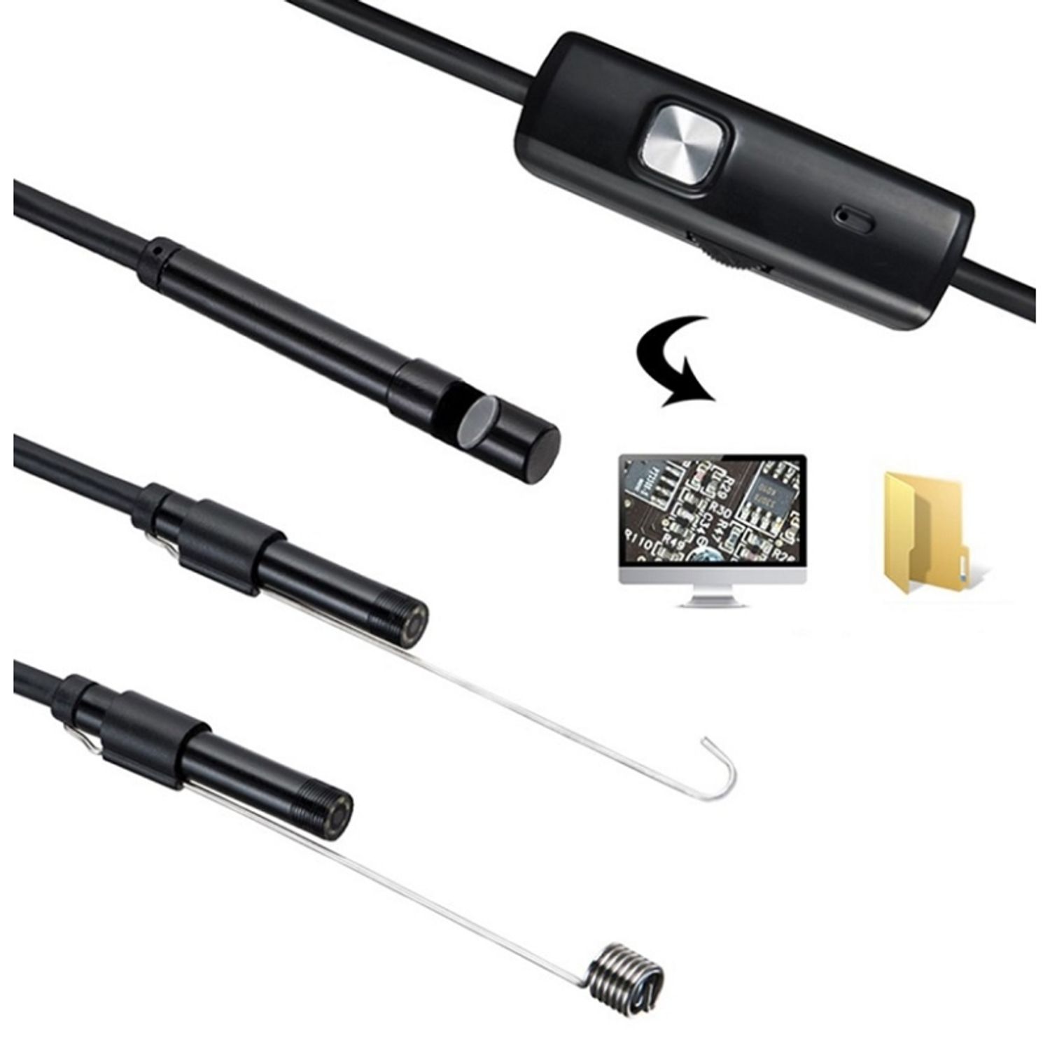 Minicamera spion tip endoscop, rezistenta la apa, Gonga&reg; VGA fotografia produsului View 6 L