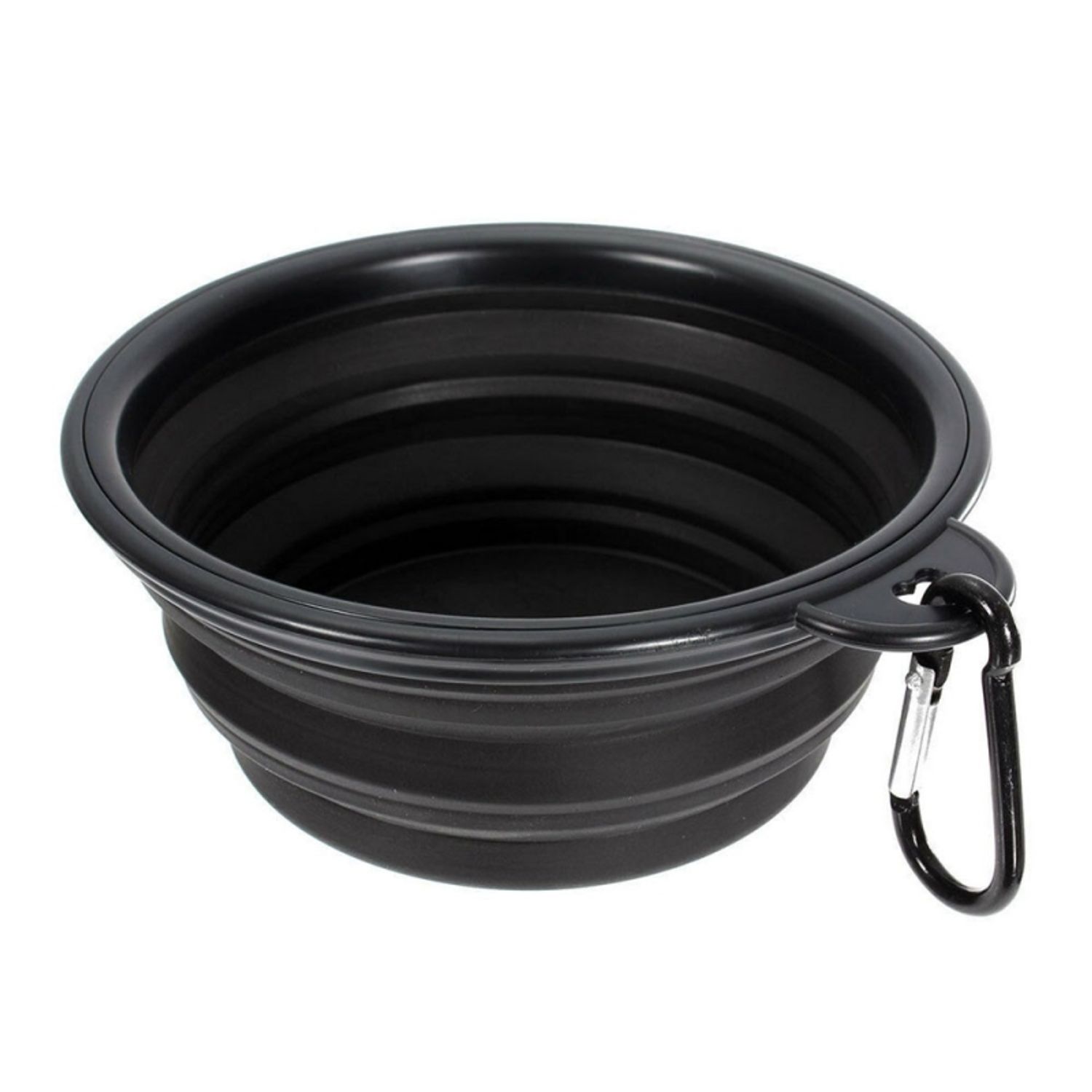 Bol mancare pentru animale, pliabil, din silicon, Gonga&reg; Negru fotografia produsului