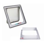 Usa batanta din plastic, pentru pisici, Gonga&reg; Alb L fotografia produsului View 3 S