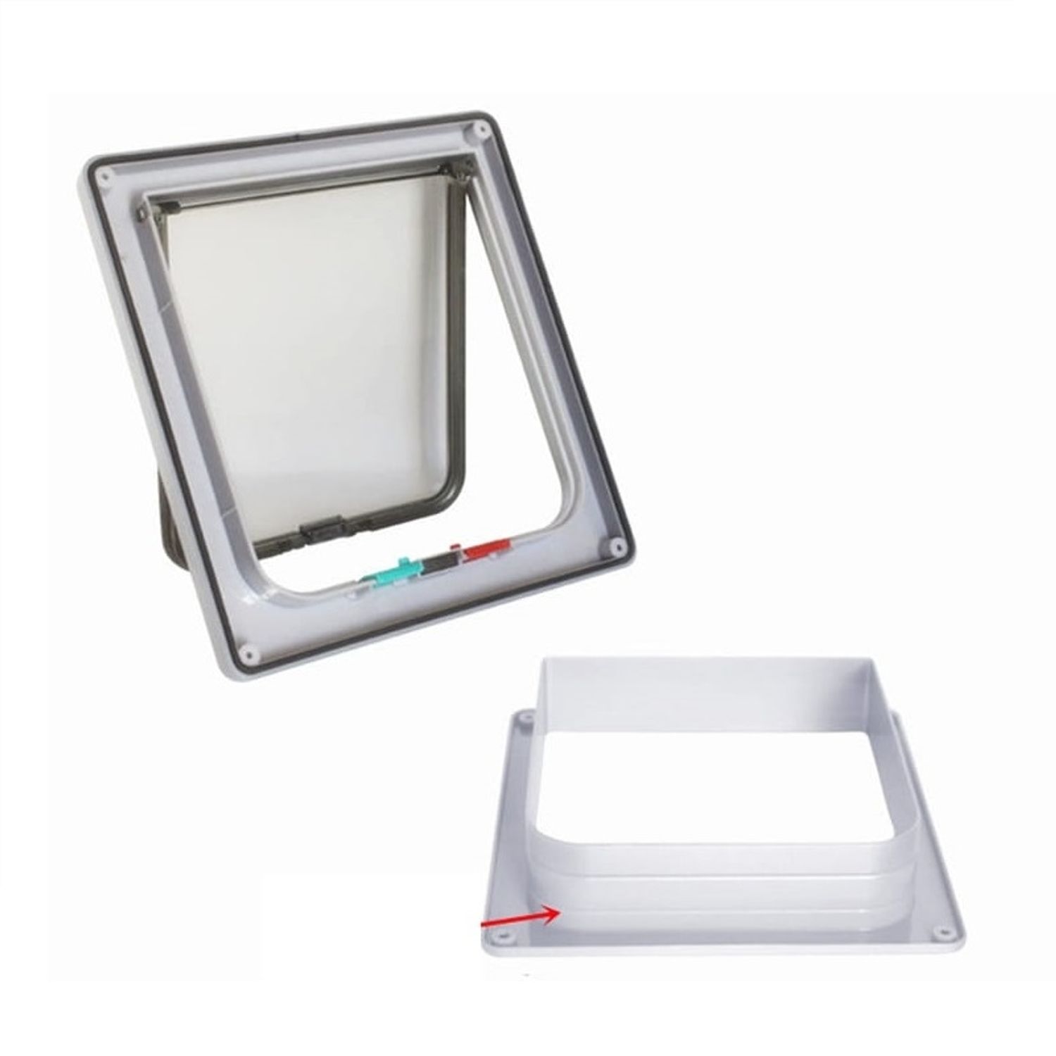 Usa batanta din plastic, pentru pisici, Gonga&reg; Alb L fotografia produsului View 3 L
