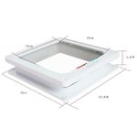 Usa batanta din plastic, pentru pisici, Gonga&reg; Alb L fotografia produsului View 2 S
