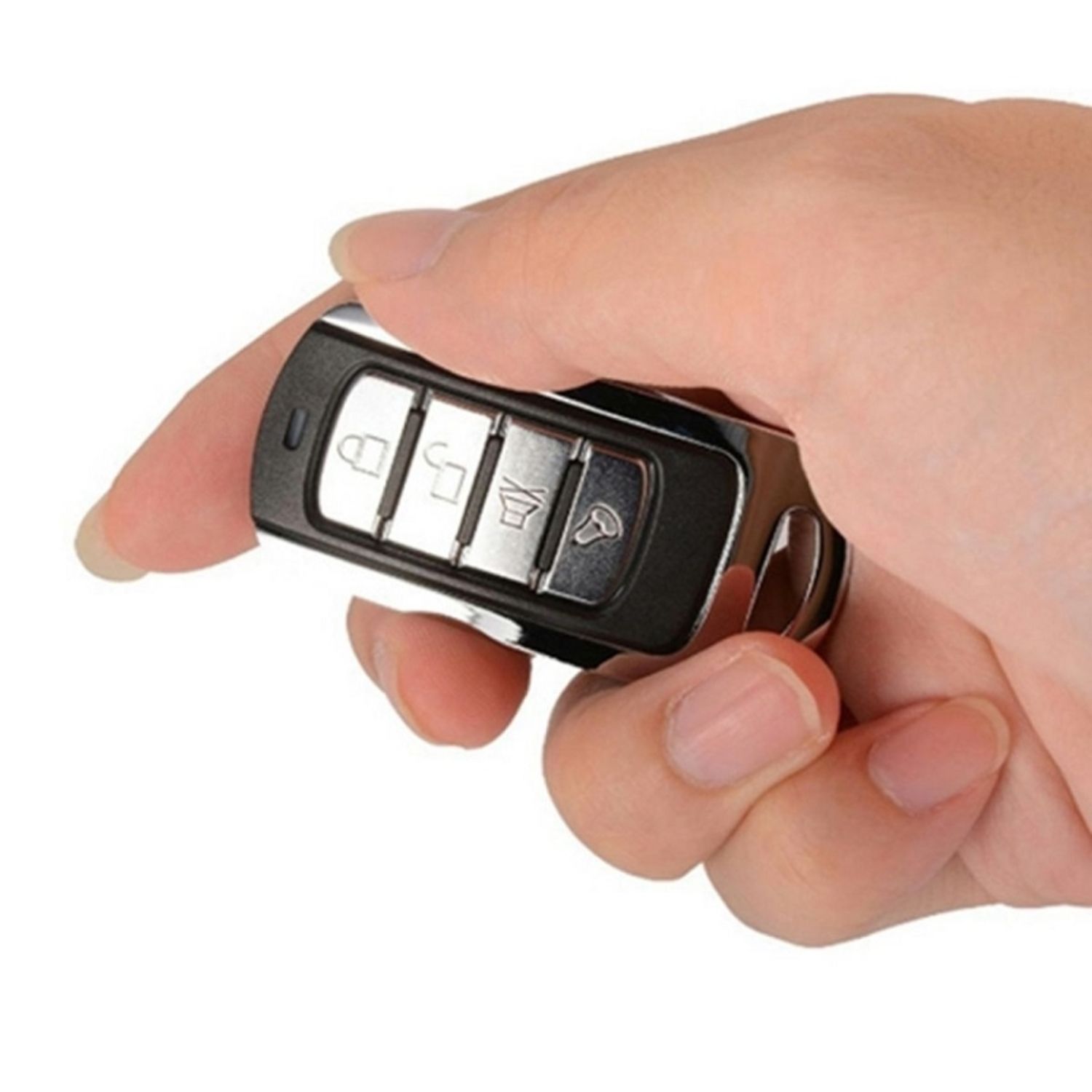 Telecomanda universala cu auto-invatare cu 4 canale, cod fix 433,92 MHz Negru fotografia produsului View 4 L