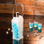 Husa frigorifica din gel pentru sticle, Gonga&reg; Albastru fotografia produsului View 3 S