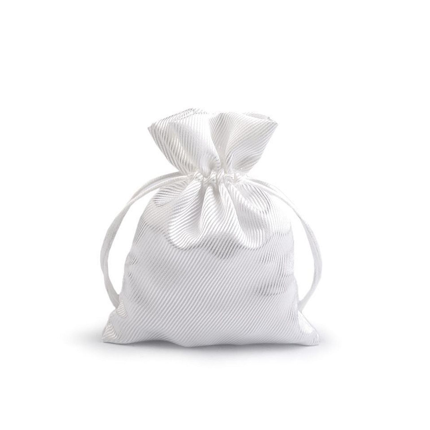 Saculet din satin pentru cadouri Kyrra, 9,5x13 cm Alb fotografia produsului