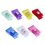 Set 10 clipsuri fixare materiale textile, 18x33 mm, multicolor fotografia produsului