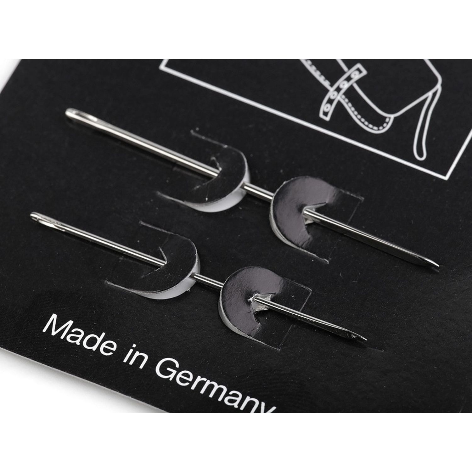 Set 2 ace de cusut pentru pielarie, Lungime 46, 53 mm fotografia produsului View 2 L