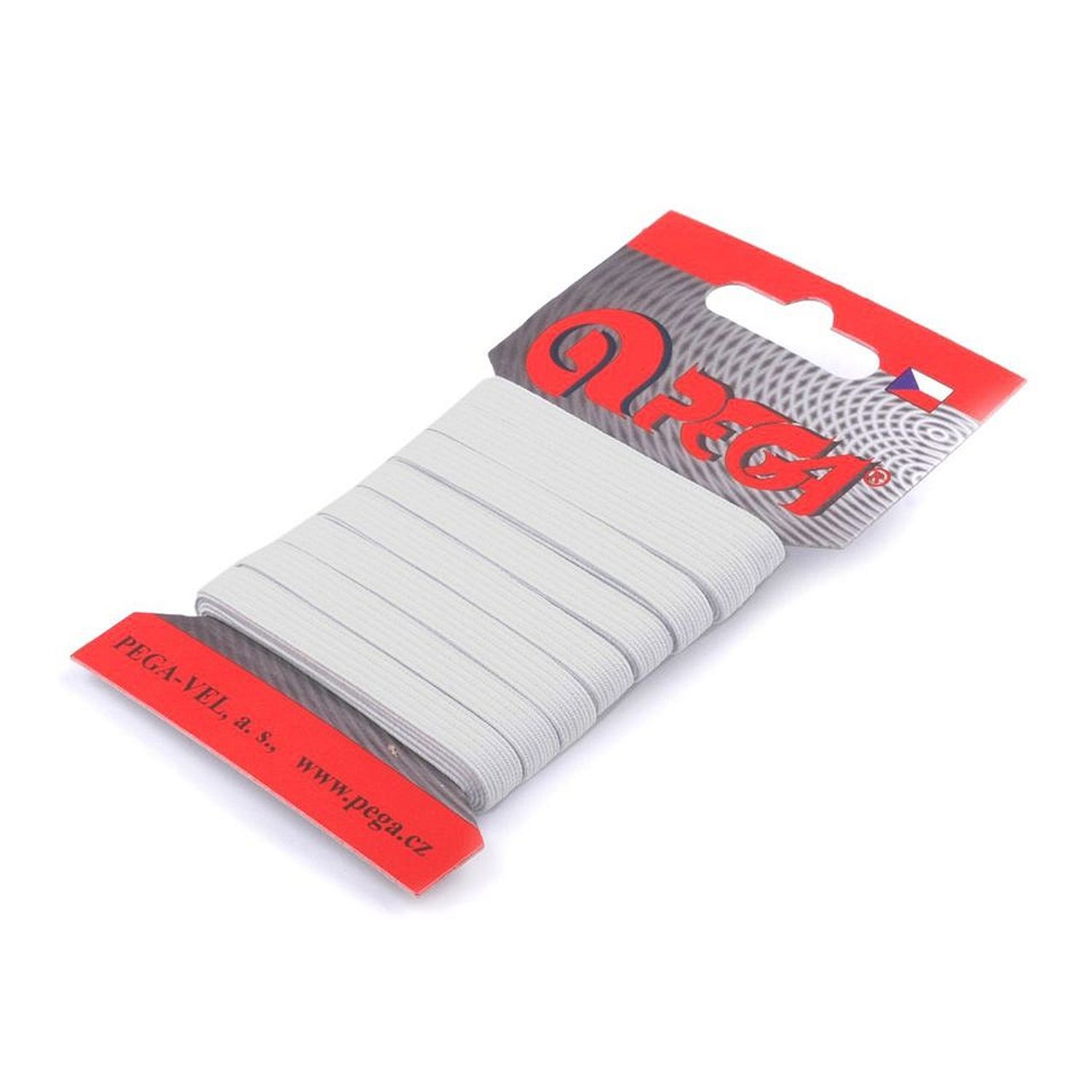 Elastic simplu plat, latime 6.6 mm, lungime 5 m, Alb fotografia produsului