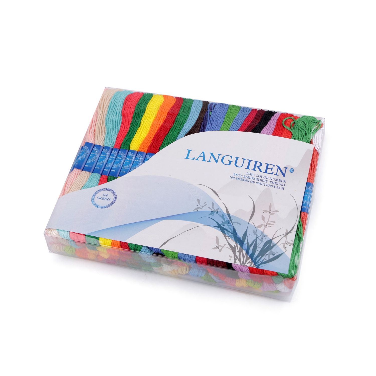 Set 100 fire de broderie tip mouline, greutate 2.6 g, grosime 0.8 mm Multicolor fotografia produsului View 2 L