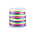 Snur satinat pentru kumihimo diametru 2 mm, 30 m Curcubeu fotografia produsului