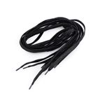 Snur plat pentru hanorac cu efect metalic, lungime 110 cm Negru fotografia produsului