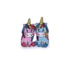 Petic termoadeziva brodat Kyrra 66 x 75 mm Unicorn albastru roz fotografia produsului View 2 S