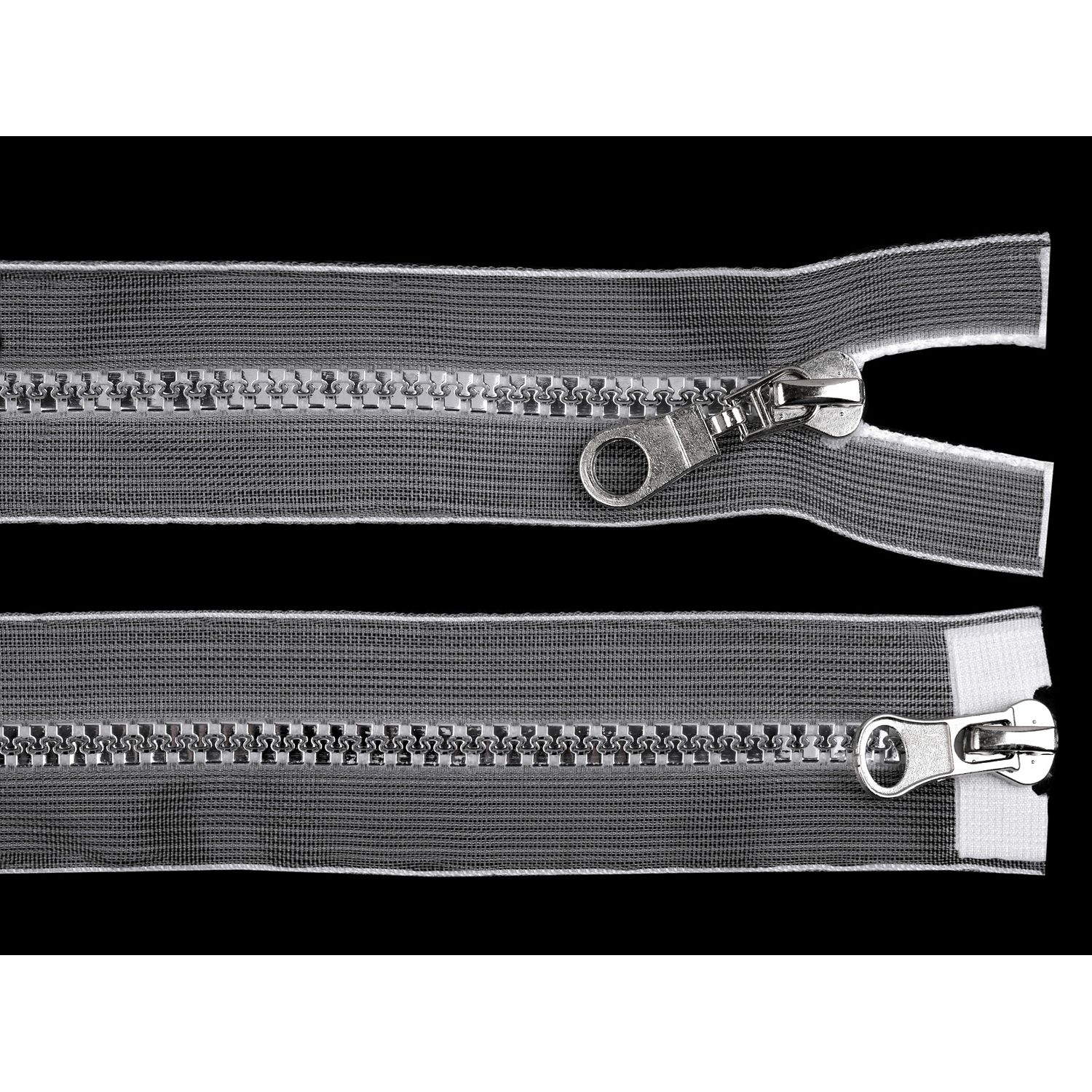 Fermoar plastic detasabil, 2 cursoare, lungime 80 cm, Transparent fotografia produsului View 2 L