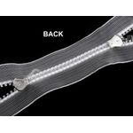 Fermoar plastic detasabil, 2 cursoare, lungime 80 cm, Transparent fotografia produsului View 5 S