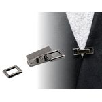 Inchizatoare metalica decorativa pentru confectii 9 x 26 mm nichel negru fotografia produsului View 2 S