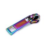 Cursor metalic pentru fermoare spiralate 6 mm curcubeu fotografia produsului