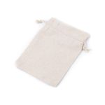 Saculet bumbac decorabil pentru cadouri, 13 x 18 cm Ecru deschis fotografia produsului View 2 S