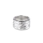 Inel metalic pentru esarfa Crisalida 2.3 cm Argintiu fotografia produsului View 3 S