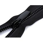Fermoar plastic detasabil cu dinti rotunzi, lungime 60 cm Negru fotografia produsului View 3 S