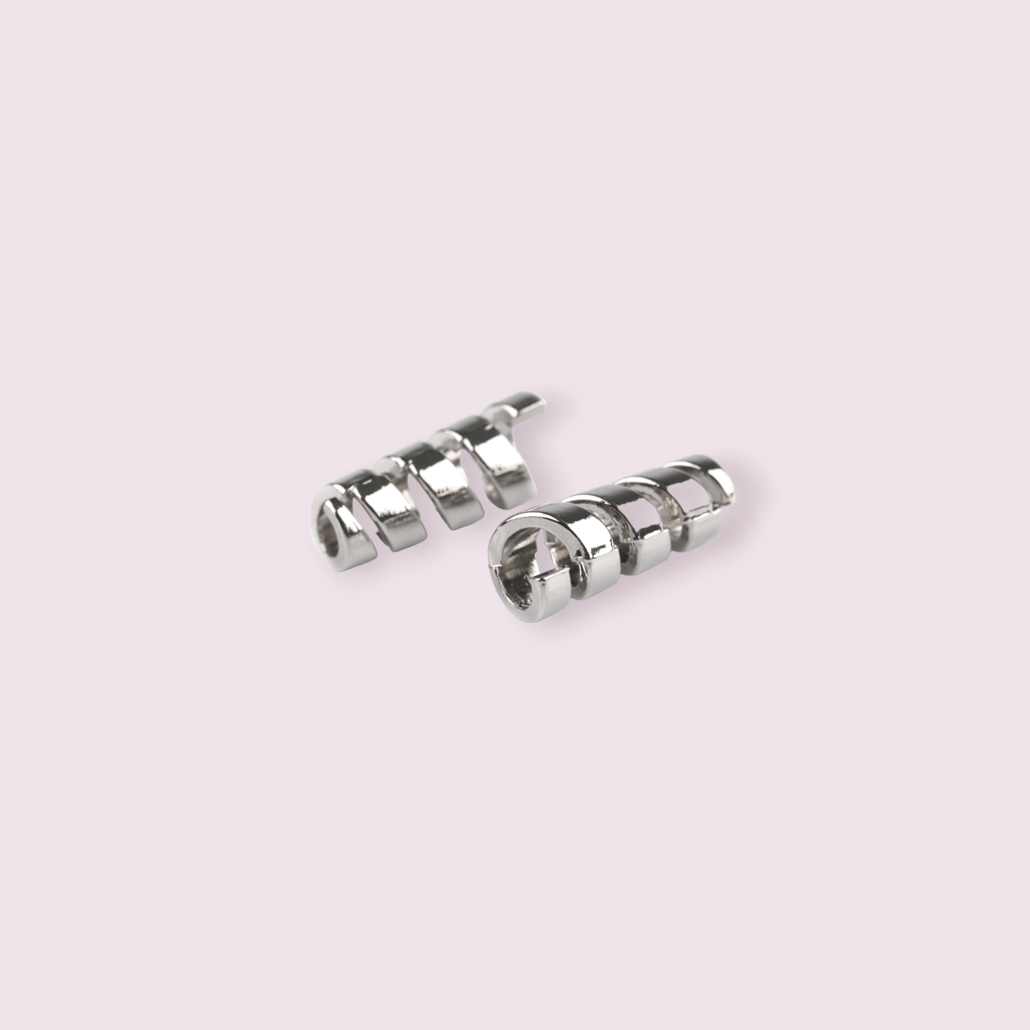 Set 2 terminatii metalice pentru snur 4 mm Argintiu fotografia produsului View 3 L