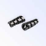 Set 2 terminatii metalice pentru snur 4 mm Negru fotografia produsului View 5 S