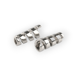 Set 2 terminatii metalice pentru snur 4 mm Argintiu fotografia produsului View 4 S