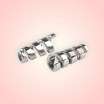 Set 2 terminatii metalice pentru snur 4 mm Argintiu fotografia produsului View 5 S