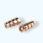 Set 2 terminatii metalice pentru snur 4 mm Auriu rose fotografia produsului View 2 S