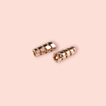 Set 2 terminatii metalice pentru snur 4 mm Auriu rose fotografia produsului View 4 S