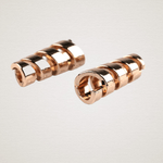 Set 2 terminatii metalice pentru snur 4 mm Auriu rose fotografia produsului View 6 S