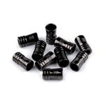 Set 10 terminatii metalice pentru snur 5 mm Negru fotografia produsului