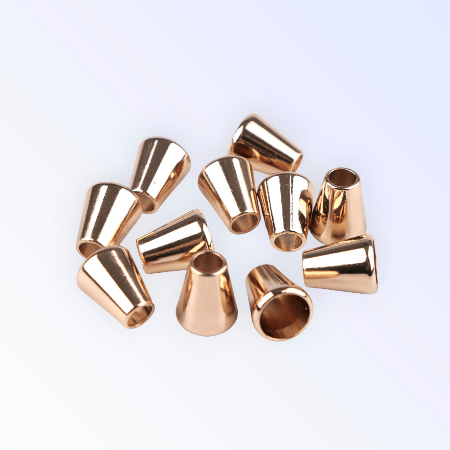Set 10 terminatii metalice pentru snur 5.5 mm Auriu rose fotografia produsului View 4 L
