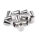 Set 10 terminatii metalice pentru snur 5.5 mm Nichel fotografia produsului