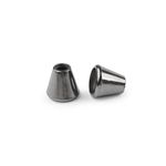 Set 10 terminatii plastic pentru snur 4.5 mm Argintiu inchis fotografia produsului