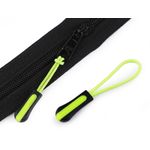 Tragator pentru fermoar 65 mm Kyrra, Negru galben neon fotografia produsului View 2 S