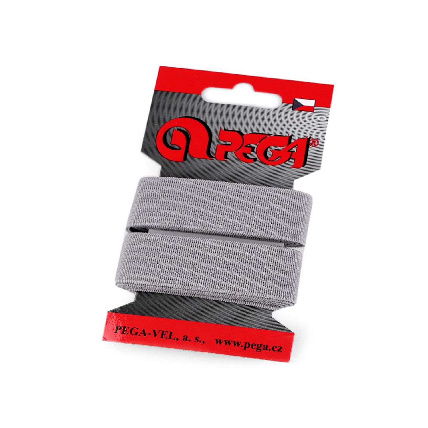 Elastic simplu plat, latime 20 mm, lungime 1.5 m, Gri deschis fotografia produsului