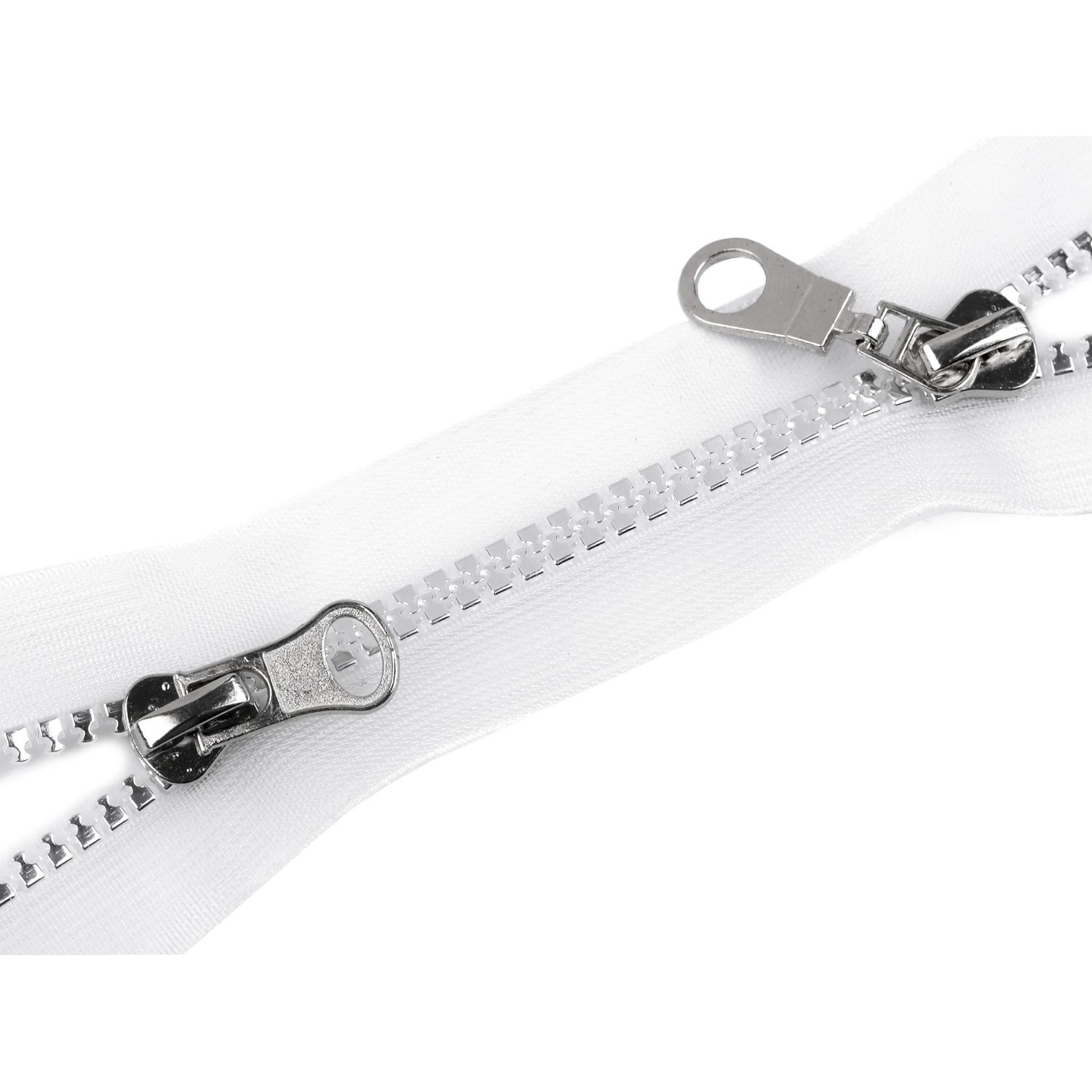 Fermoar plastic detasabil, 2 cursoare, lungime 60 cm, Transparent fotografia produsului View 5 L