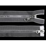 Fermoar plastic detasabil, 2 cursoare, lungime 60 cm, Transparent fotografia produsului View 6 S