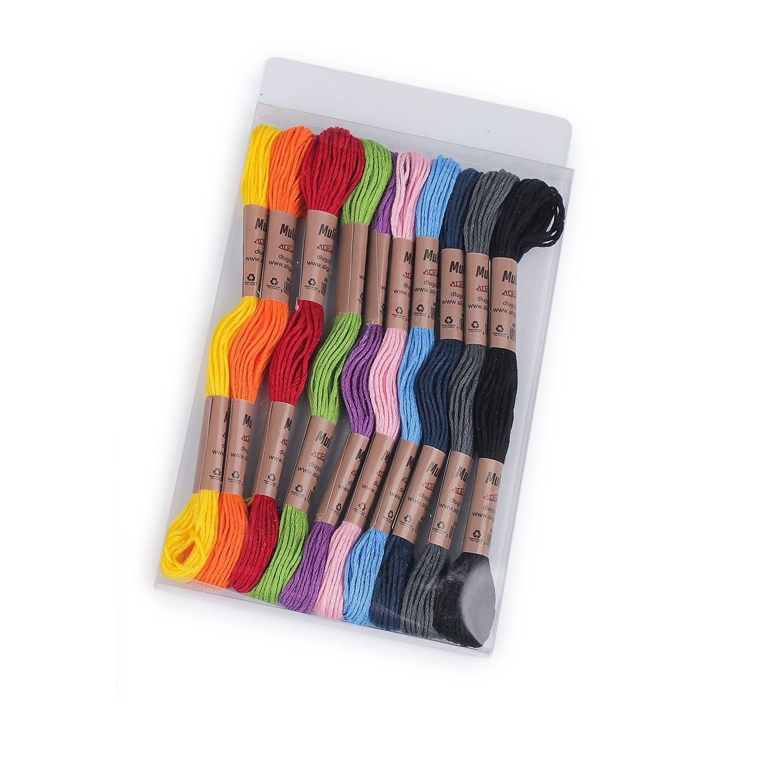 Set 10 fire de broderie tip Mouline, greutate 2 g, grosime 1 mm, culori inchise fotografia produsului View 2 L