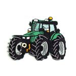 Aplicatie textila termoadeziva 8.5 x 6.5 cm Tractor verde fotografia produsului