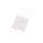 Dantela bumbac crosetata, 12 mm x 3 m, Alb fotografia produsului