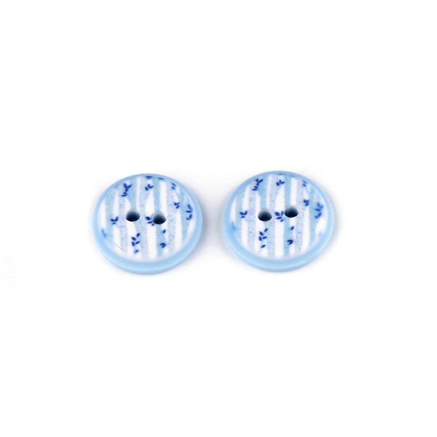 Set 5 nasturi decorativi cu 2 gauri, diametru 15.4 mm, marimea 24'', Bleu fotografia produsului