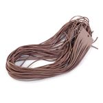 Snur din piele naturala latime 2 mm, lungime 95 cm, Maro deschis fotografia produsului