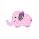 Aplicatie termoadeziva 55 x 82 mm, elefant roz fotografia produsului