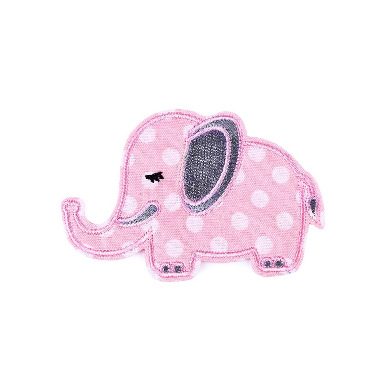 Aplicatie termoadeziva 55 x 82 mm, elefant roz fotografia produsului