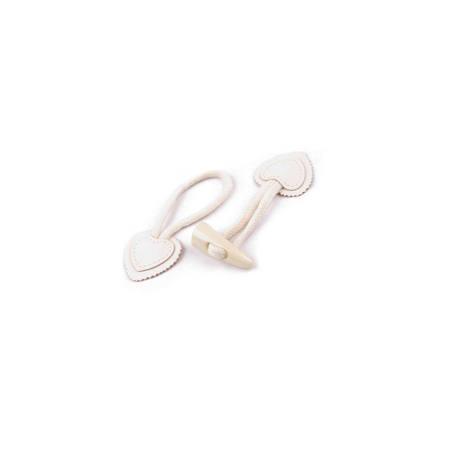 Inchizatoare decorativa cu nasture pentru confectii 17,5 cm, Crem fotografia produsului View 3 L