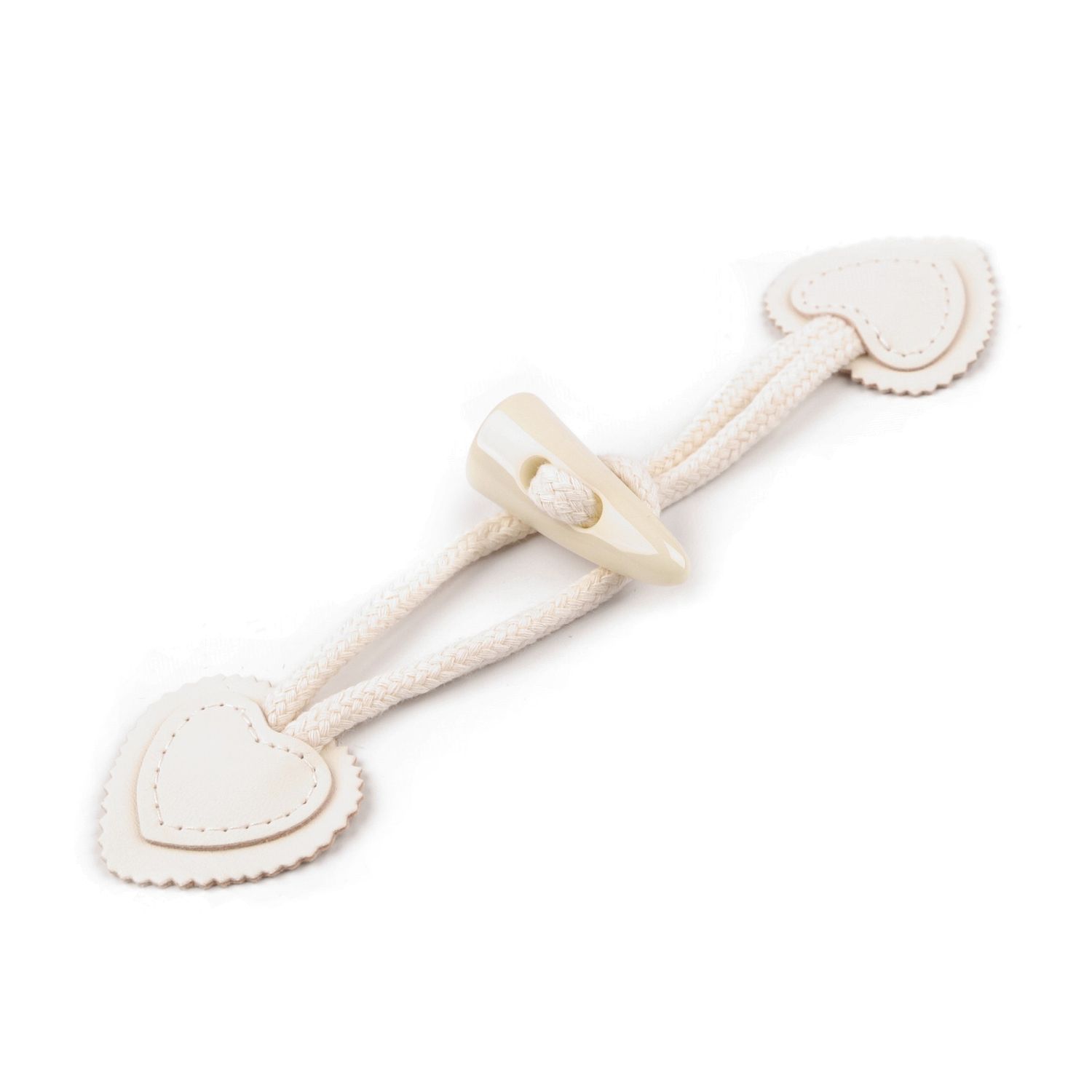 Inchizatoare decorativa cu nasture pentru confectii 17,5 cm, Crem fotografia produsului