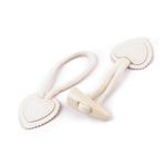 Inchizatoare decorativa cu nasture pentru confectii 17,5 cm, Crem fotografia produsului View 2 S