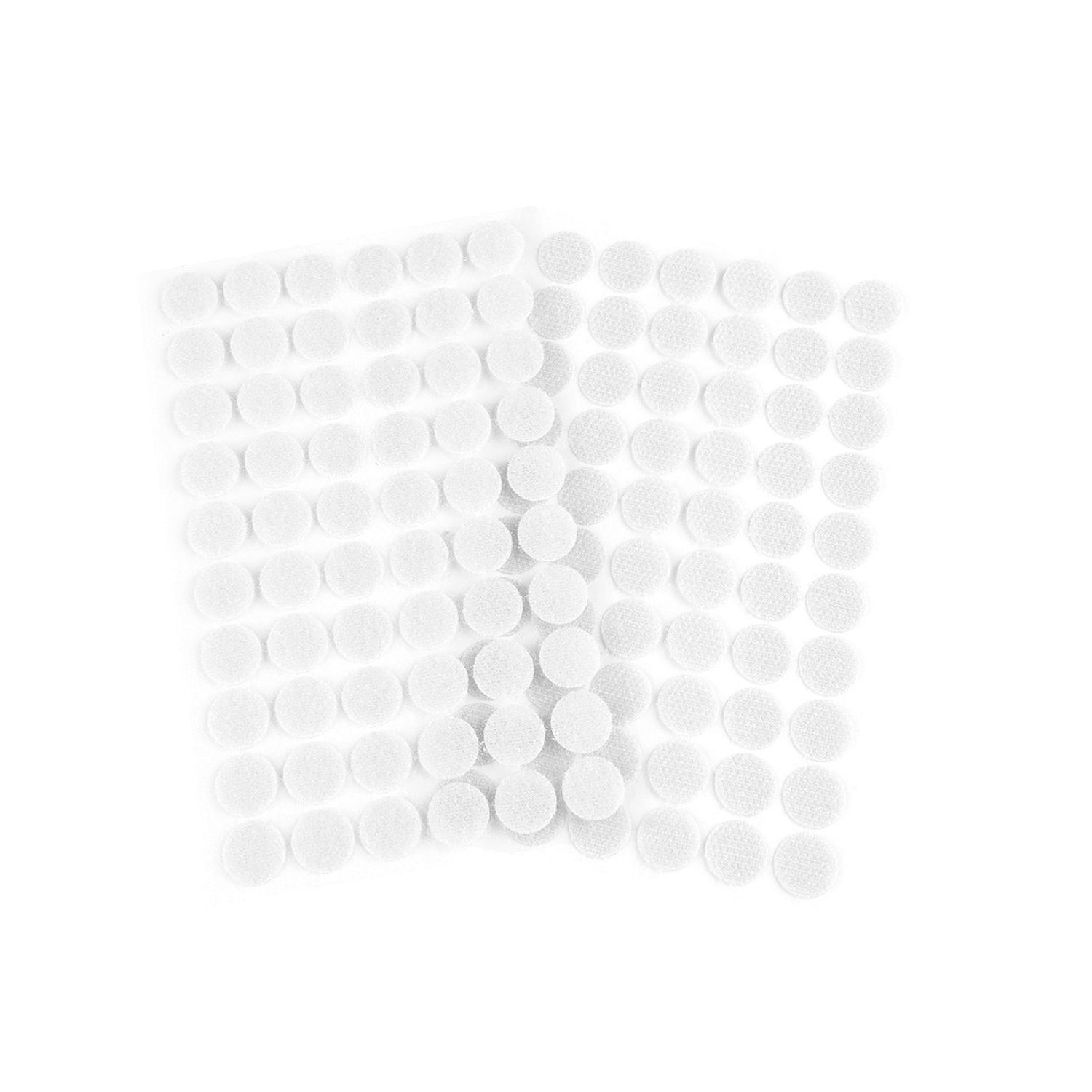 Set complet 60 buline arici autoadezive, puf si scai, 15 mm, Transparent fotografia produsului