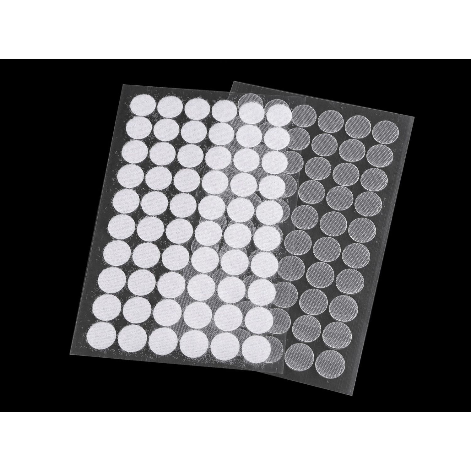 Set complet 60 buline arici autoadezive, puf si scai, 15 mm, Transparent fotografia produsului View 3 L