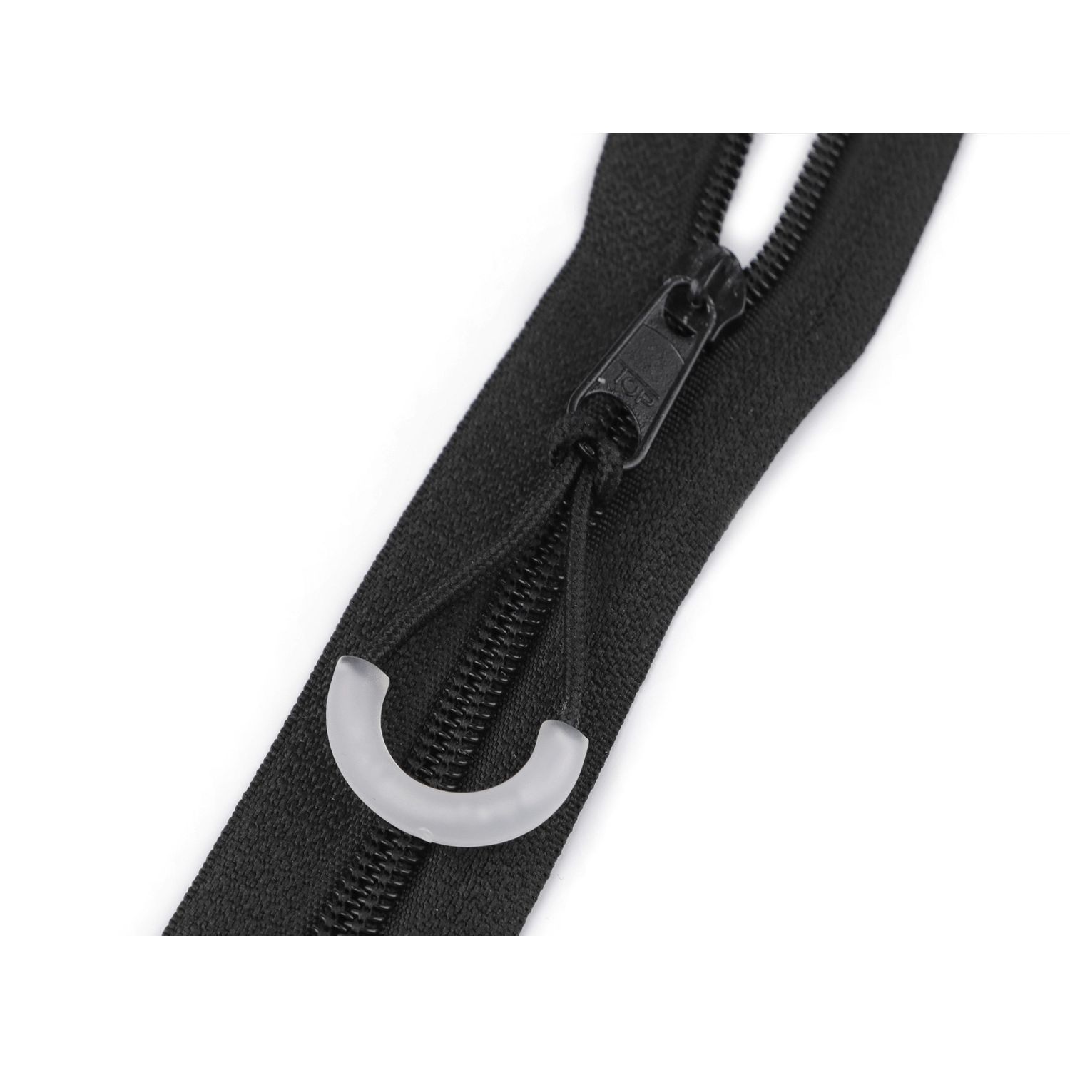 Tragator pentru fermoar 63 mm, Negru transparent fotografia produsului View 2 L